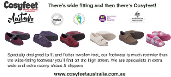 Swollen Feet and Ankles? See The Cosyfeet Australia New Catalogue