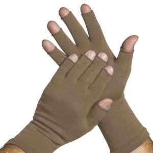 Khaki 3/4 finger gloves by Limbkeepers Australia