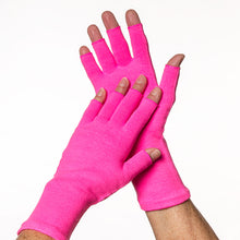 Load image into Gallery viewer,  Pink 3/4 finger gloves to protect your skin