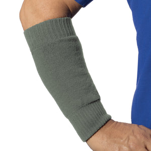Olive colour arm sleeve to protect frail skin