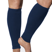 Load image into Gallery viewer, Navy blue leg protection for fragile shins and legs