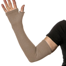 Load image into Gallery viewer, Keep arms warm with these long fingerless gloves